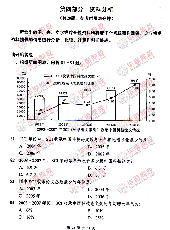 2010年下半年遼寧公務員考試行測真題